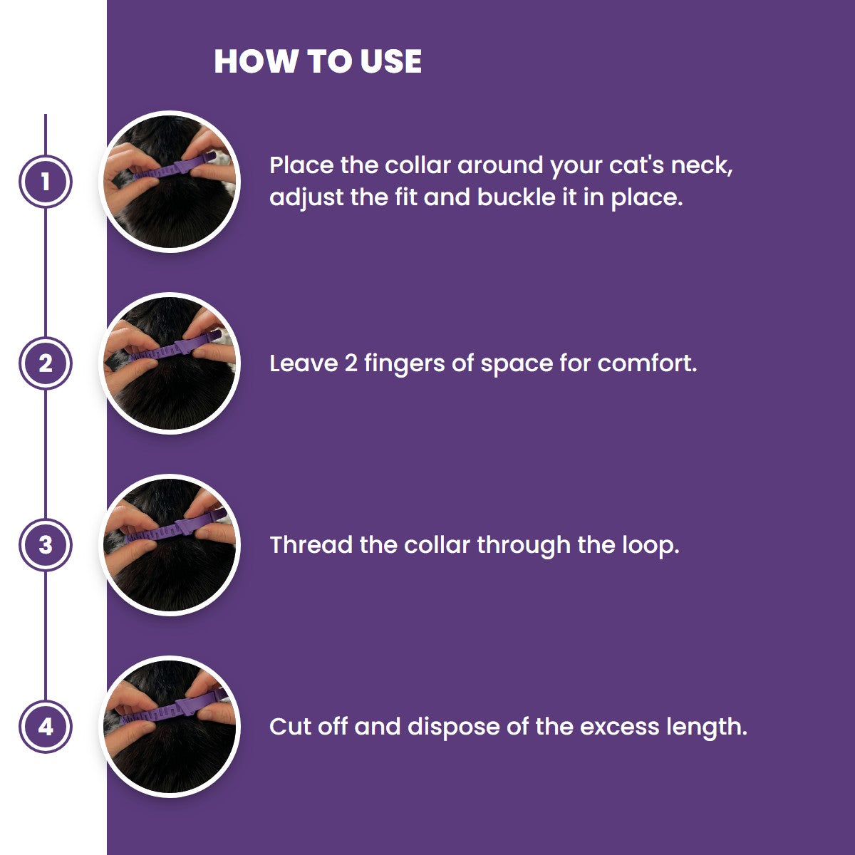How to use the jolvee calming collar in 4 steps