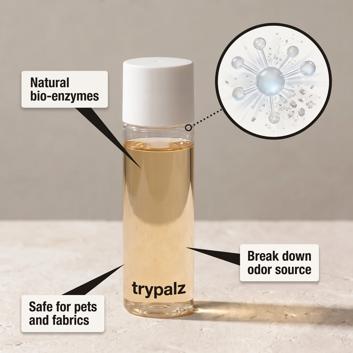 Trypalz Blue-Light Enzyme Pet Deodorizer - Ends Odor